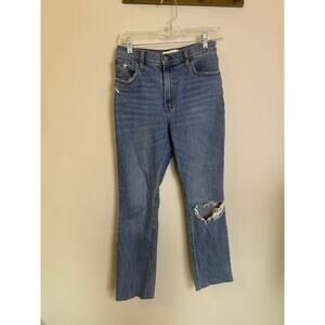 Abercrombie & Fitch The 90s Slim Straight Ultra High Rise W27